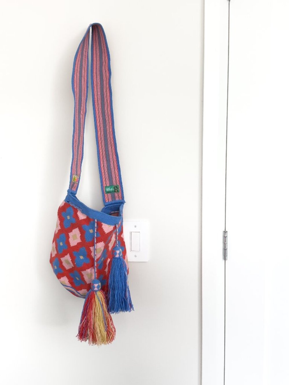 Handmade Woven Shoulder Bag - Mulicolour